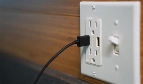 installing a USB outlet